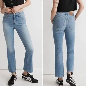 NEW Madewell Kick Out Crop Jeans in Carey Wash, 27‎